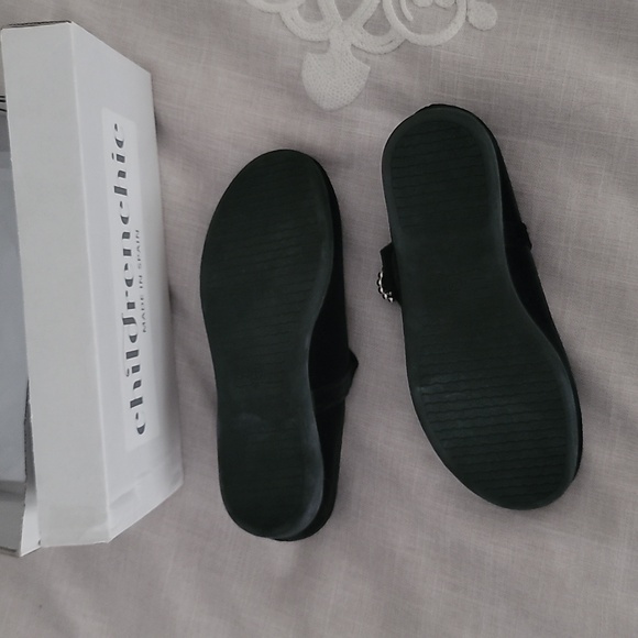 CHILDRENCHIC, Made in Spain, Mary Jane Black Strap Girls Dress Shoes, Size. 11.5 - Picture 3 of 3
